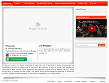 Tablet Screenshot of drpraveenchandra.com